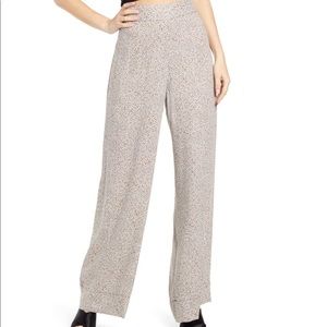 AFRM Wide Leg Leopard Print PJ Style Pants